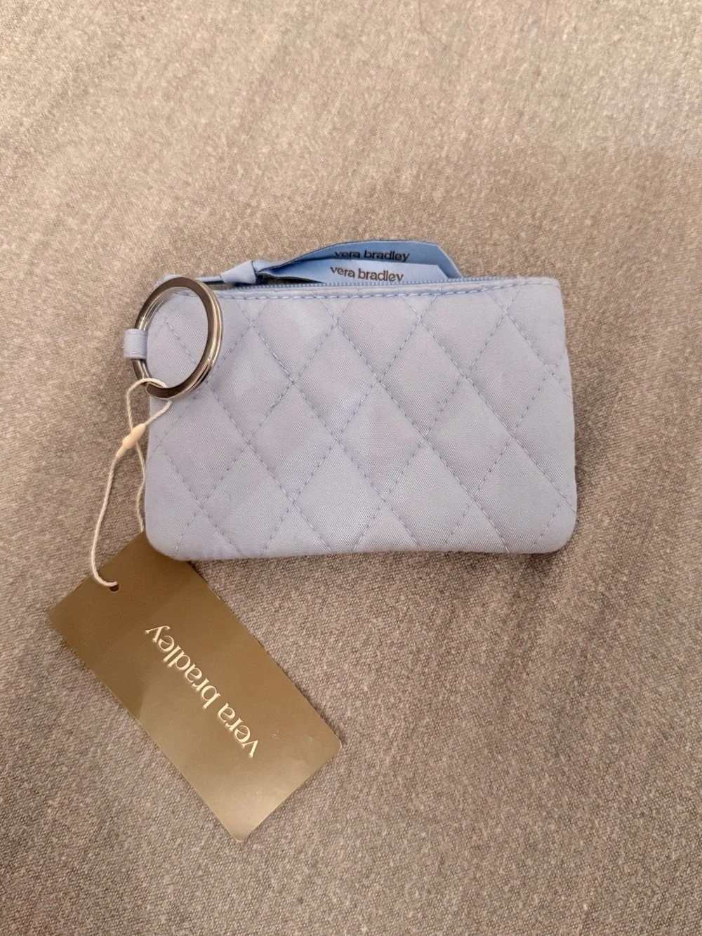 Vera Bradley Pale Blue Floral ID Card Holder
